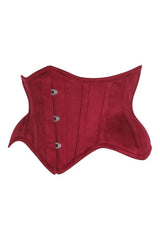 Daisy Corsets Top Drawer Suede Steel Boned Mini Waist Cincher Corset