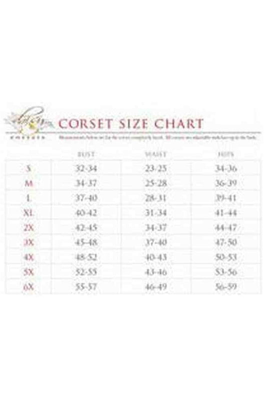 Top Drawer Red w/Black Lace Double Steel Boned Curvy Cut Waist Cincher Corset - Daisy Corsets