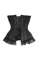 Daisy Corsets Top Drawer Steel Boned Black Lace Underwire Burlesque Underbust Corset Cincher