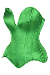 Daisy Corsets Top Drawer Steel Boned Satin Plunge Neckline Overbust Corset