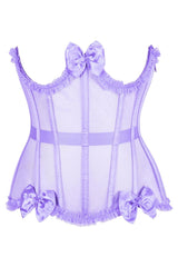 Daisy Corsets Top Drawer Steel Boned Mesh Underwire Burlesque Underbust Corset Cincher