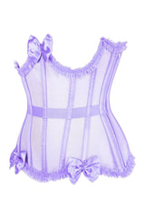 Daisy Corsets Top Drawer Steel Boned Mesh Underwire Burlesque Underbust Corset Cincher