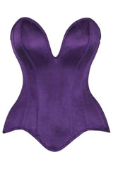 Daisy Corsets Top Drawer Steel Boned Satin Plunge Neckline Overbust Corset