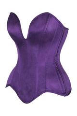 Daisy Corsets Top Drawer Steel Boned Satin Plunge Neckline Overbust Corset