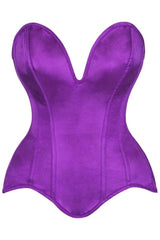 Daisy Corsets Top Drawer Steel Boned Satin Plunge Neckline Overbust Corset
