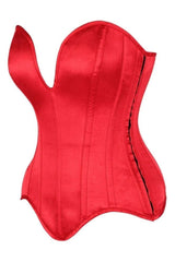Daisy Corsets Top Drawer Steel Boned Satin Plunge Neckline Overbust Corset