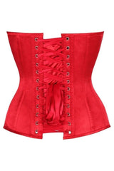 Daisy Corsets Top Drawer Steel Boned Satin Plunge Neckline Overbust Corset