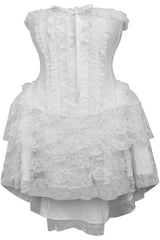 Daisy Corsets Top Drawer Steel Boned Strapless Lace Victorian Corset Dress