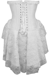 Daisy Corsets Top Drawer Steel Boned Strapless Lace Victorian Corset Dress