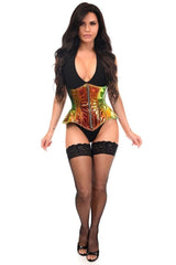 Top Drawer Sunset Holo Double Steel Boned Underbust Waist Cincher Corset - Daisy Corsets