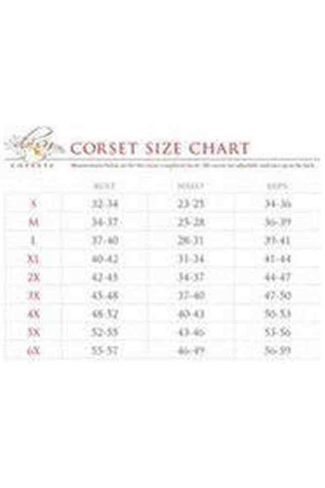 Top Drawer Sunset Holo Steel Boned Mini Cincher - Daisy Corsets