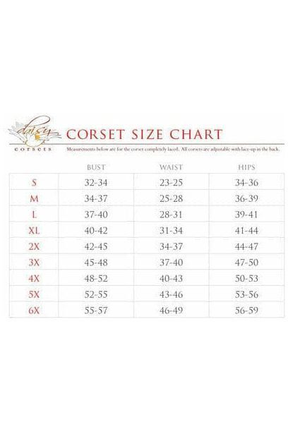 Daisy Corsets Top Drawer Sunset Holo Steel Boned Underbust Corset