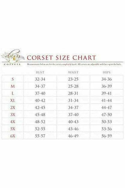 Top Drawer White Satin Steel Boned Mini Cincher - Daisy Corsets