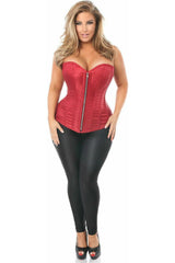 Daisy Corsets Top Drawer Wine Brocade Steel Boned Corset
