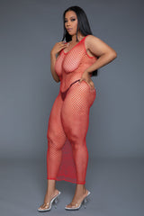 BeWicked Unleash Me Dress Bodystocking Black White Red or Blue