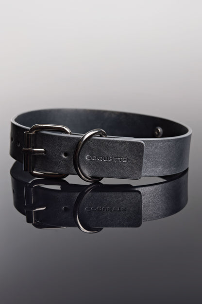 Coquette Pleasure Gunmetal Removable Chain Leash Collar