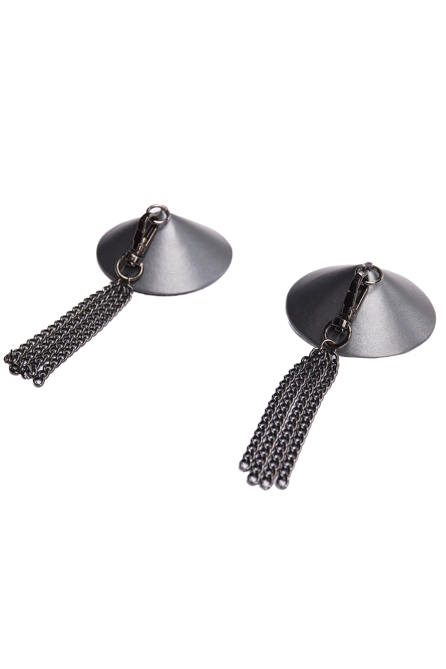 Coquette Pleasure Gunmetal Fringe Tassel Pasties