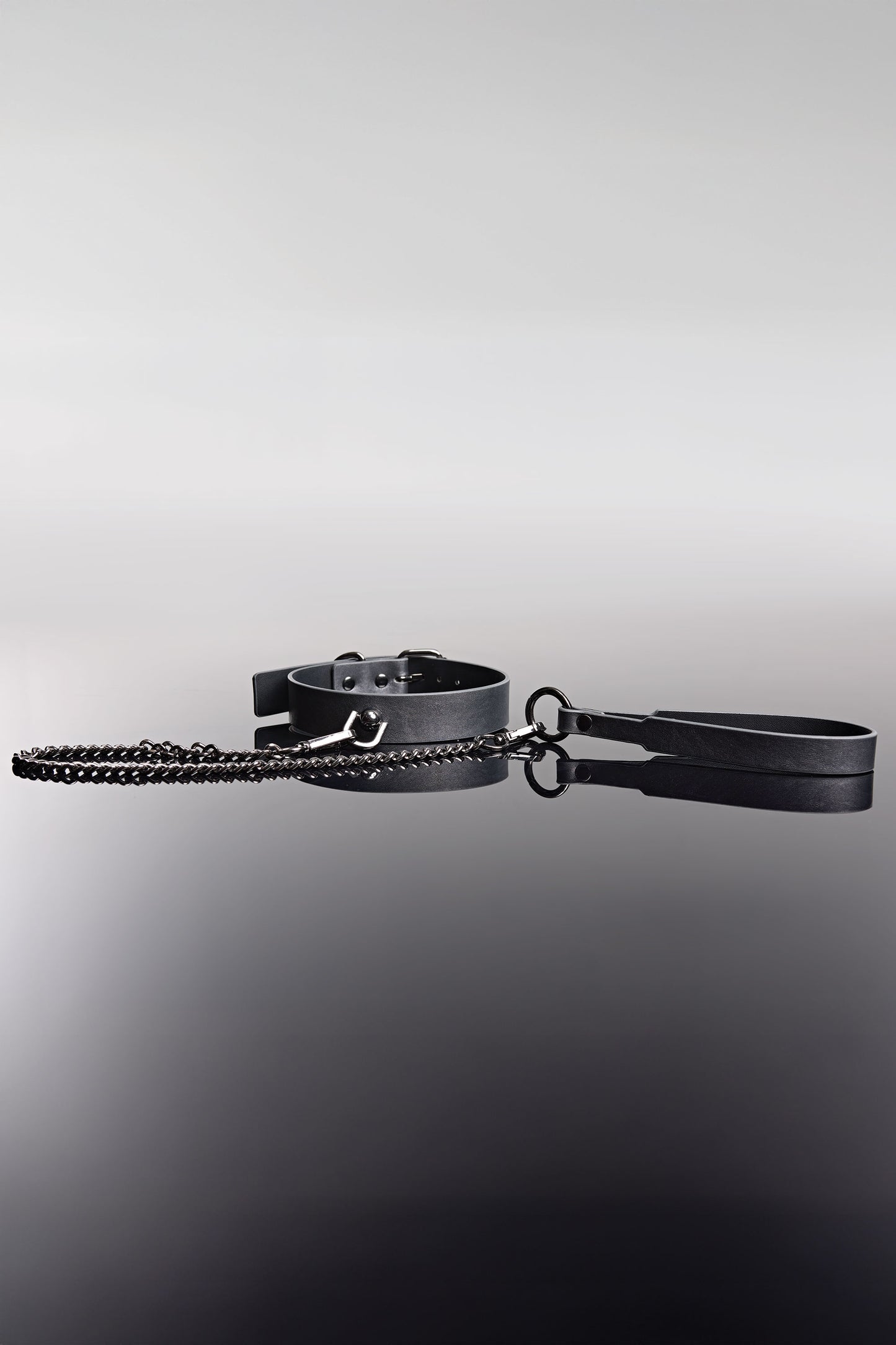 Coquette Pleasure Gunmetal Removable Chain Leash Collar