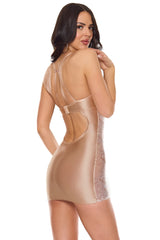 Coquette Holiday Chemise Gold