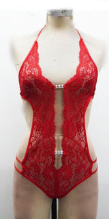 Escante Jeweled Front Halter Teddy Red
