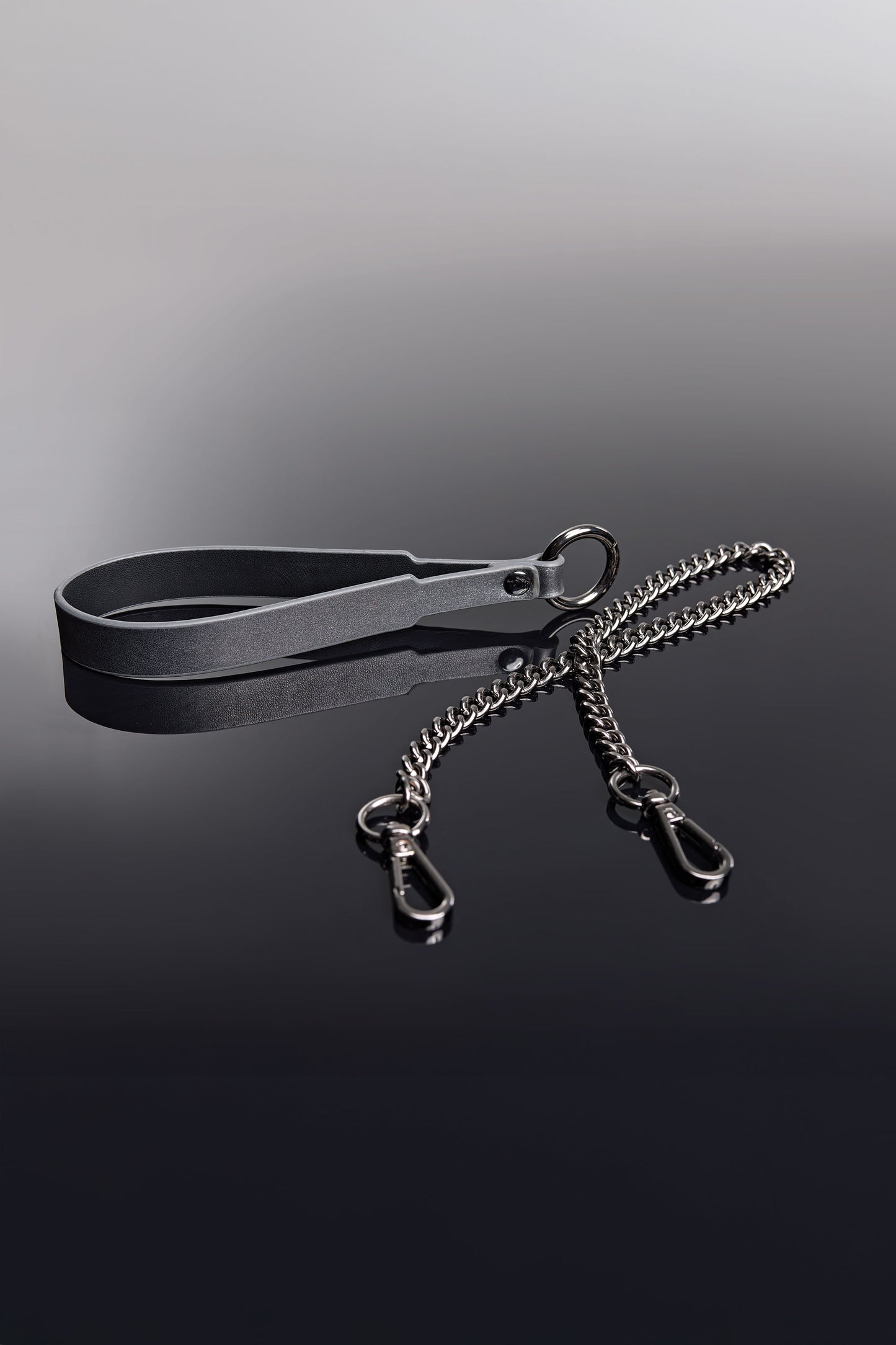 Coquette Pleasure Gunmetal Removable Chain Leash Collar