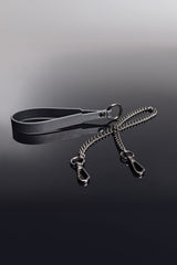 Coquette Gunmetal Removable Chain Leash Collar