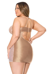 Coquette Queen Chemise Gold