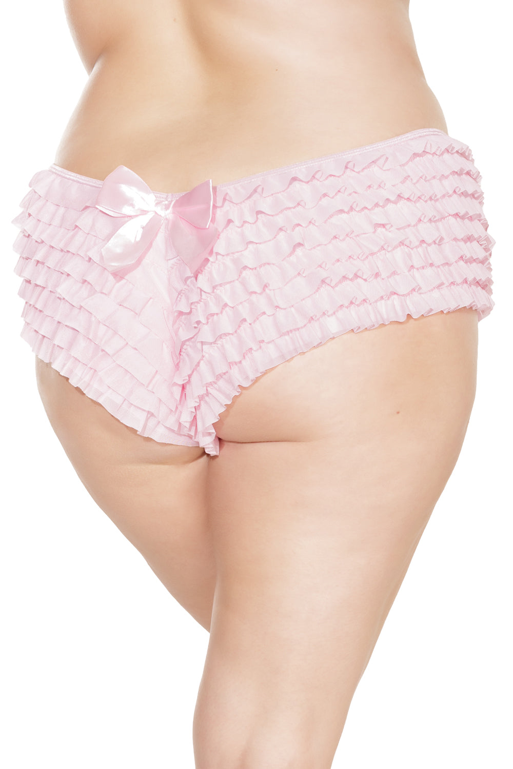 Coquette Ruffle Cheeky Booty Shorts