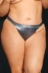 Coquette Gunmetal Glam Chain Panty