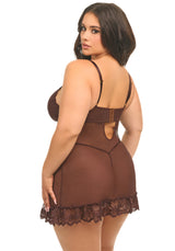 Oh la la Cheri Queen Sweet Valentine Babydoll Puce