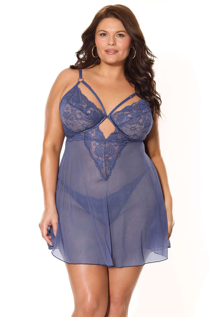 Coquette Twilight Fever Babydoll Set