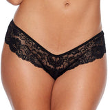 Escante Queen Lace Up Back Panty Black