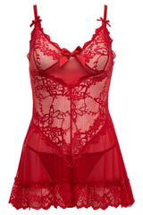 Oh la la Cheri Sweet Valentine Babydoll Red