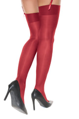 Coquette Holiday Queen Stockings Red