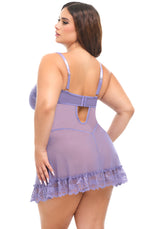 Oh la la Cheri Queen Sweet Valentine Babydoll Purple Haze
