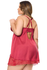 Coquette Holiday Queen Chemise Red