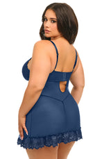 Oh la la Cheri Queen Sweet Valentine Babydoll Estate Blue