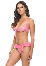 Aubrielle Open Cups Bra Set