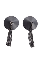 Coquette Gunmetal Fringe Tassel Pasties