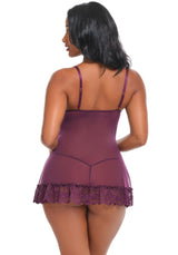 Oh la la Cheri Valentine Babydoll Potent Purple
