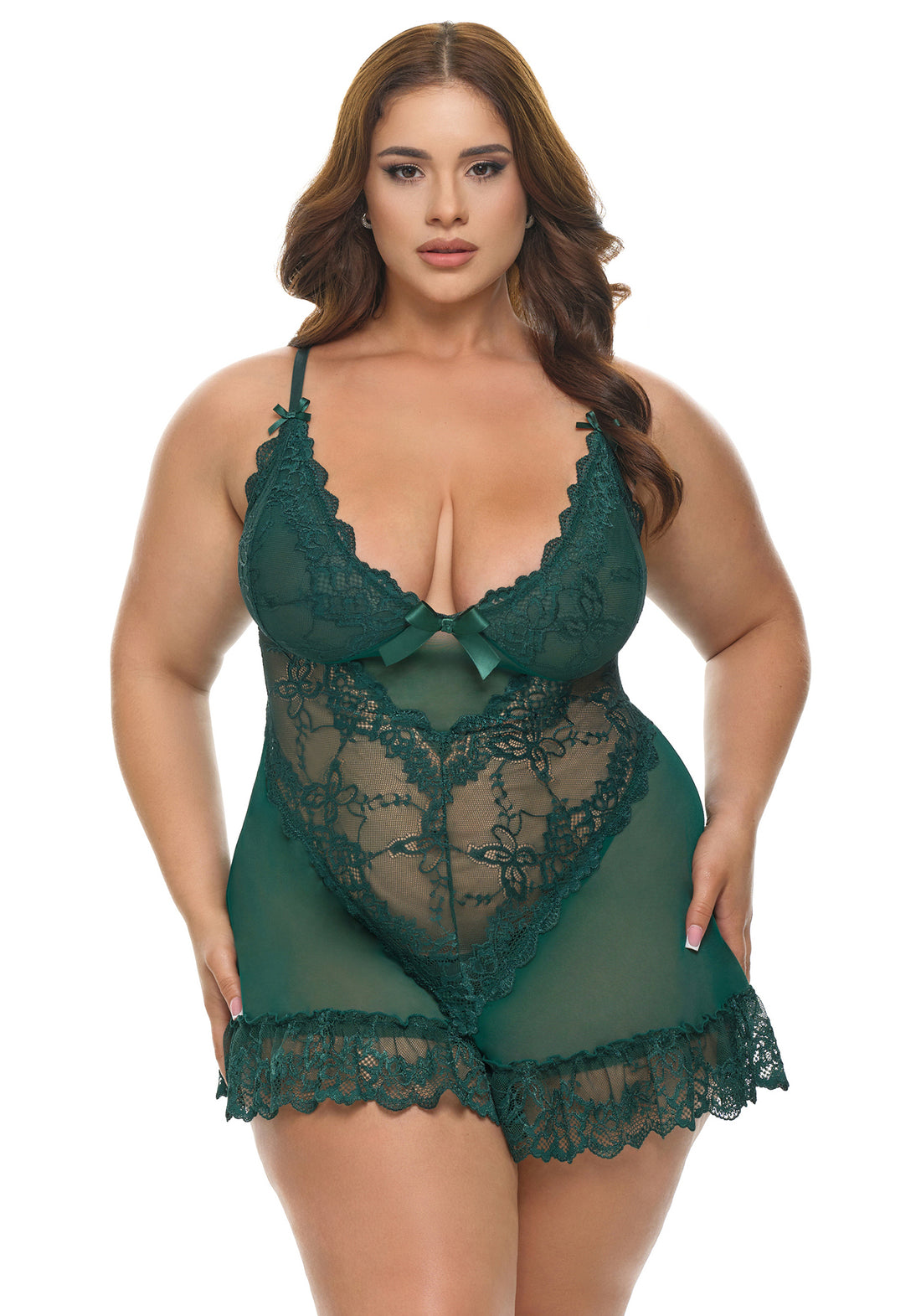 Oh la la Cheri Queen Sweet Valentine Babydoll Rain Forest