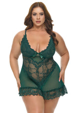 Oh la la Cheri Queen Sweet Valentine Babydoll Rain Forest