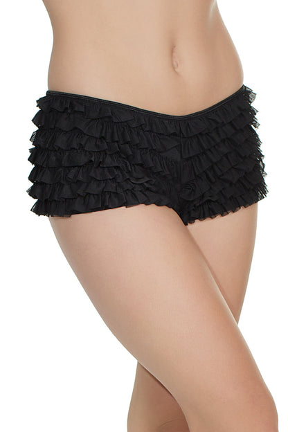 Coquette Ruffle Cheeky Booty Shorts