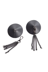 Coquette Gunmetal Fringe Tassel Pasties