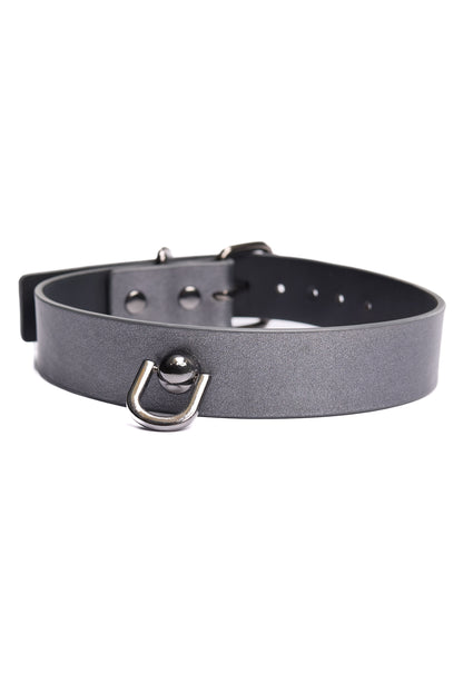 Coquette Pleasure Gunmetal Removable Chain Leash Collar