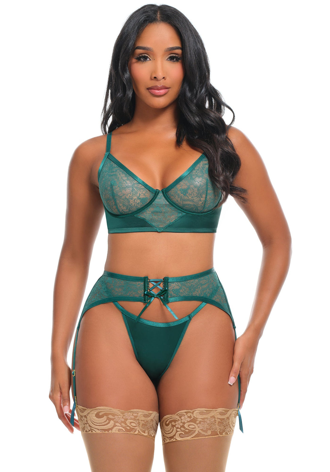 Oh la la Cheri Joyce Gartered Bra Set