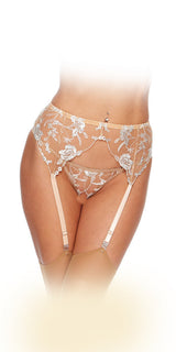 Escante Elevated Foil Embroidery Garter Belt