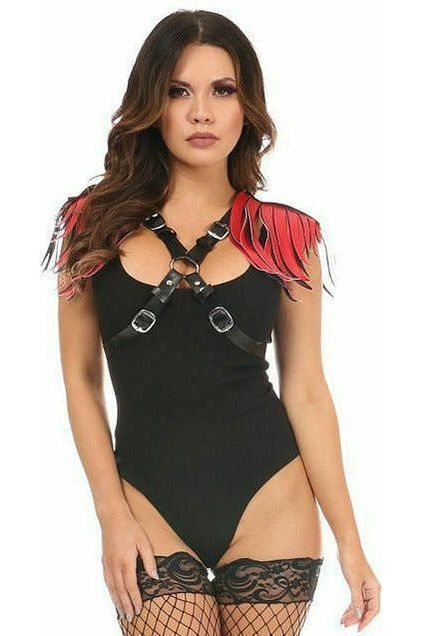 Daisy Corsets Vegan Leather Body Harness w/Fringe