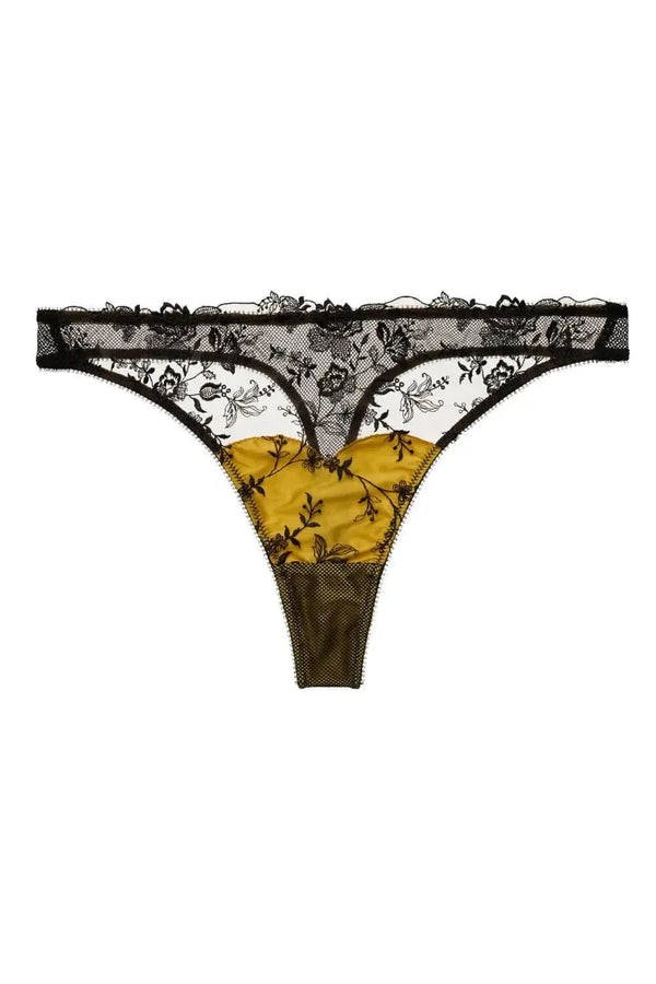 Dita Von Teese Victresse G-String Panty Chartreuse