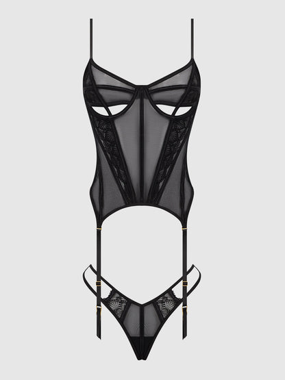 House of Desire Vivienne Merrywidow Bustier & G-String Set